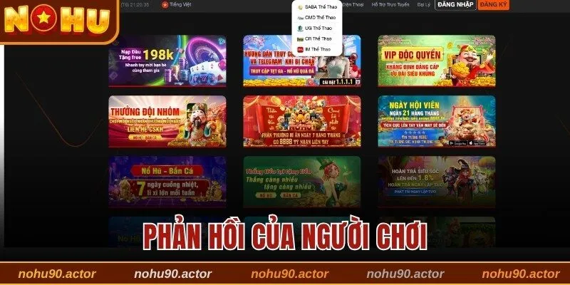 Phản hồi của người chơi