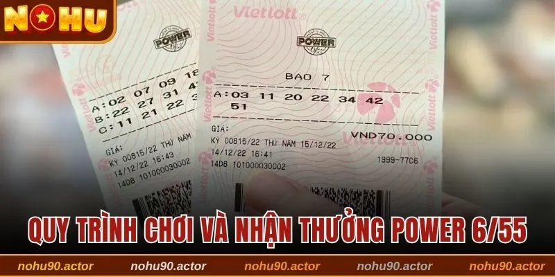 Quy trình chơi và nhận thưởng Power 6/55