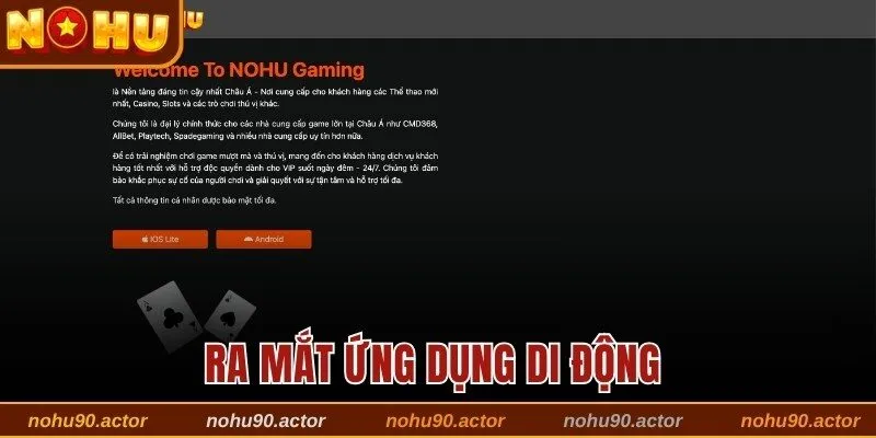 Ra mắt ứng dụng di động 